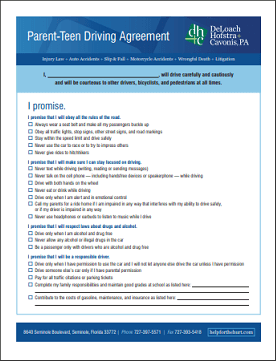 Free Parent-Teen Driving Agreement (Printable PDF)