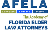 Logo Recognizing DeLoach, Hofstra & Cavonis, P.A.'s affiliation with The Academy of Florida Elder Law Attorneys